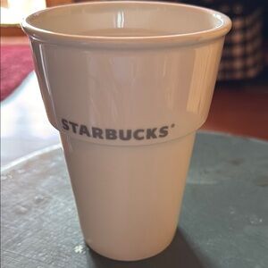 Starbucks White Ceramic Coffee Mug. (ST 1)